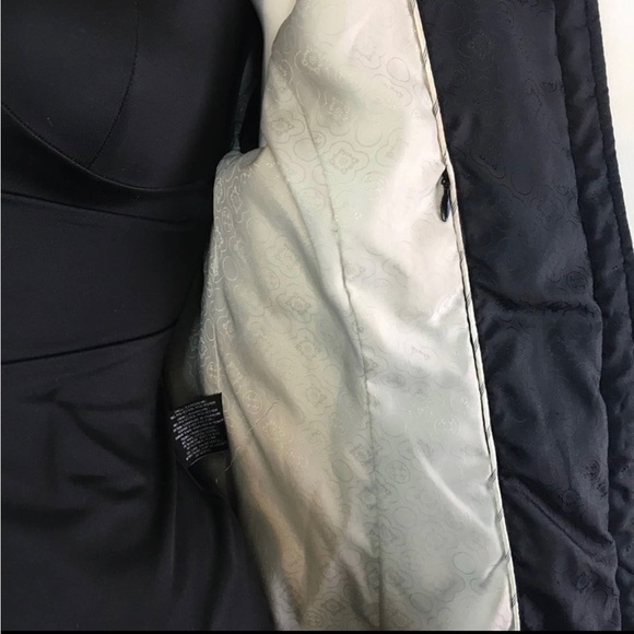 Black Fox Fur and Goose Down Puffy Jacket Laundry by Shelli Segal - Picture 12 of 12